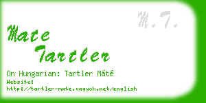 mate tartler business card